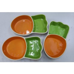 Charity Sale- Alice Carrot Shaped Food Bowl (80-90% New)