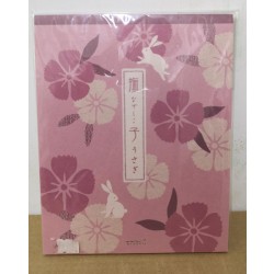 Special Sale- 日本和風粉紅兔 (5個信封連信紙)