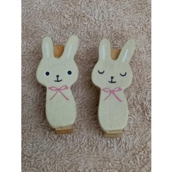 Special Sale- 3cm兔兔木夾 (2隻)