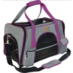 Foldable & Breathable Pet Bag (L) (Gray Purple)
