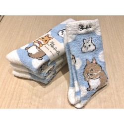 BunBunCha Bunny Coral Fleece Socks