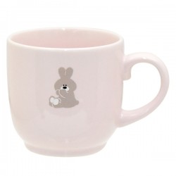 Fuwa Fuwa 日本製陶瓷馬克杯 (粉紅啡兔)