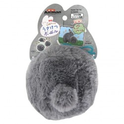 MiniAniman Rabbit Tail Toy For Rabbit (Gray Dwarf)