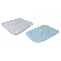 Doggyman Cool's Mat (S) (Ocean Pattern)(Gray/Blue)