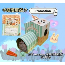 (推廣價) 日本 MiniAniman 兔兔玩樂紙屋 (日本制)