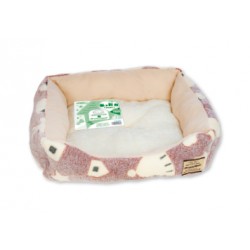 日本DoggyMan 冬季清晨 保暖方形床(S)(紅)