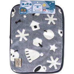 日本DoggyMan 冬季夜晚 保暖毯子(S)(灰)