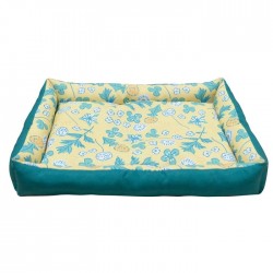 日本MiniAniman 蒲公英圖案 方形寵物床 (綠色)