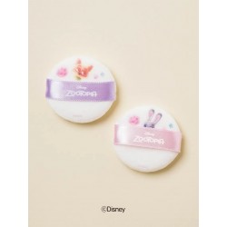 <韓國DAISO> Disney Zootopia 極細纖維粉撲 (2枚入)
