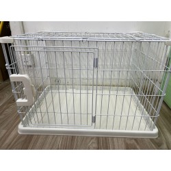 義賣 - 簡約單門兔籠(白色) (連防風罩)  (73x53x47cm)