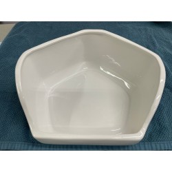 Charity Sale - Pentagon ceramic toilet for rabbit (white)