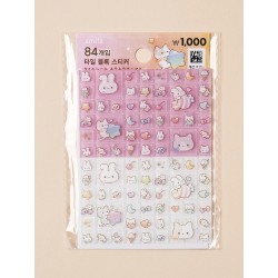 <韓國DAISO> 閃亮動物圖案積木貼紙